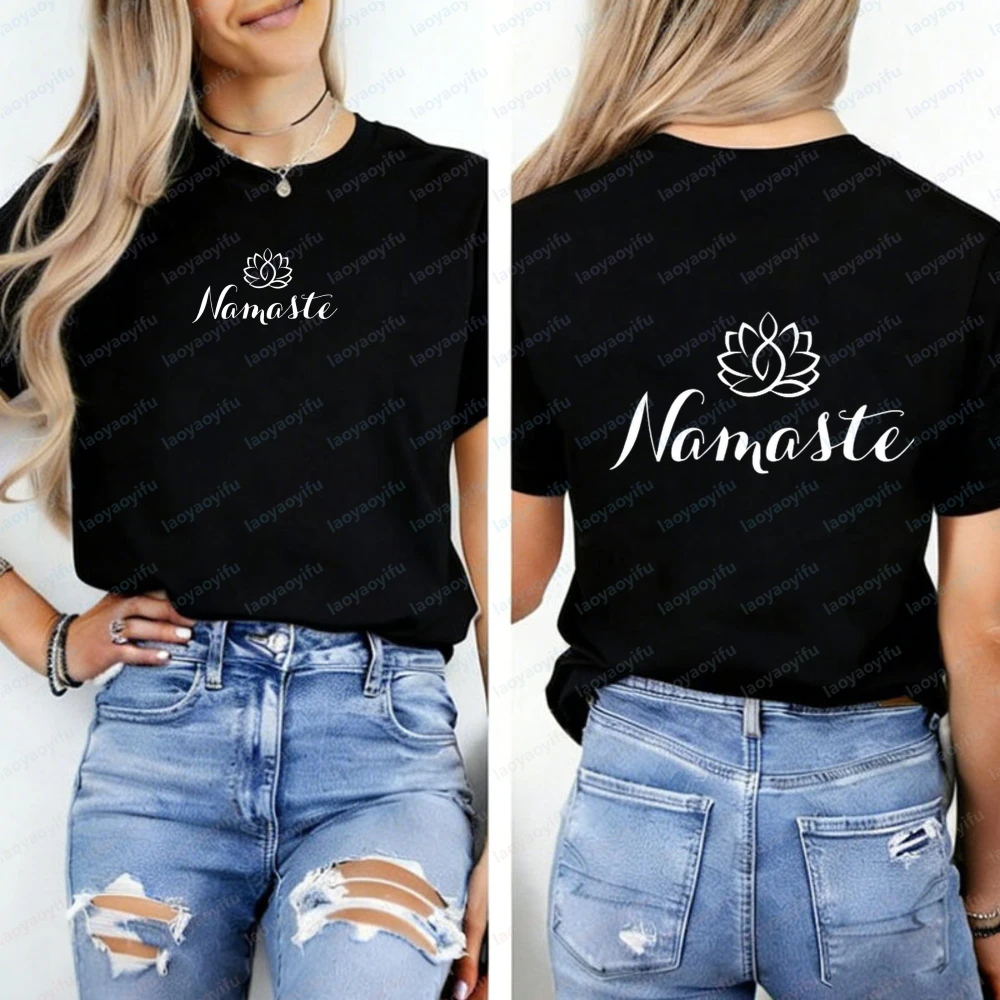Pilates Yoga Gifts - Koszulka Namaste Modny Wzór do Jogi