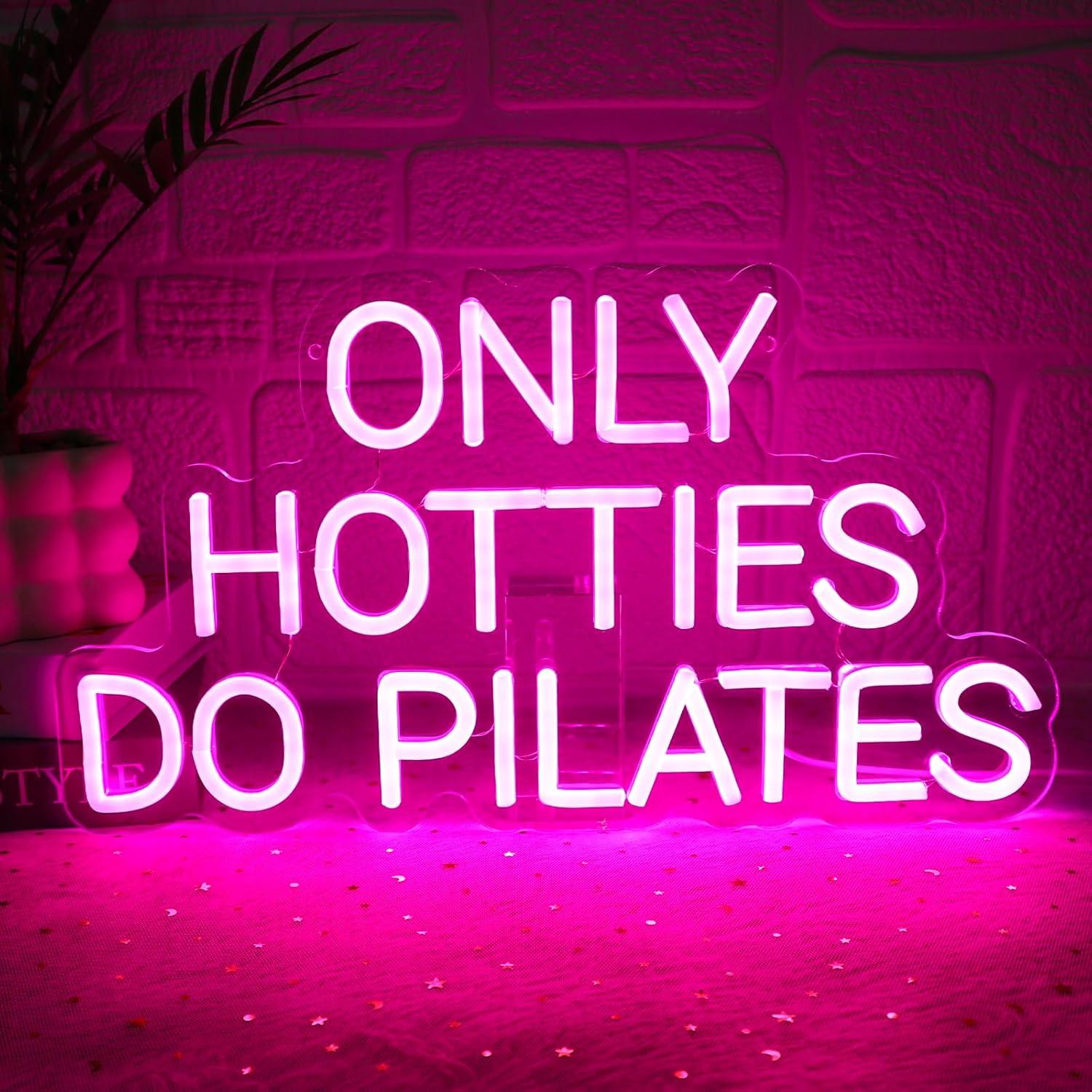 Pilates Yoga Gifts - Tylko Przystojnicy Ćwiczą Pilates – Neonowy