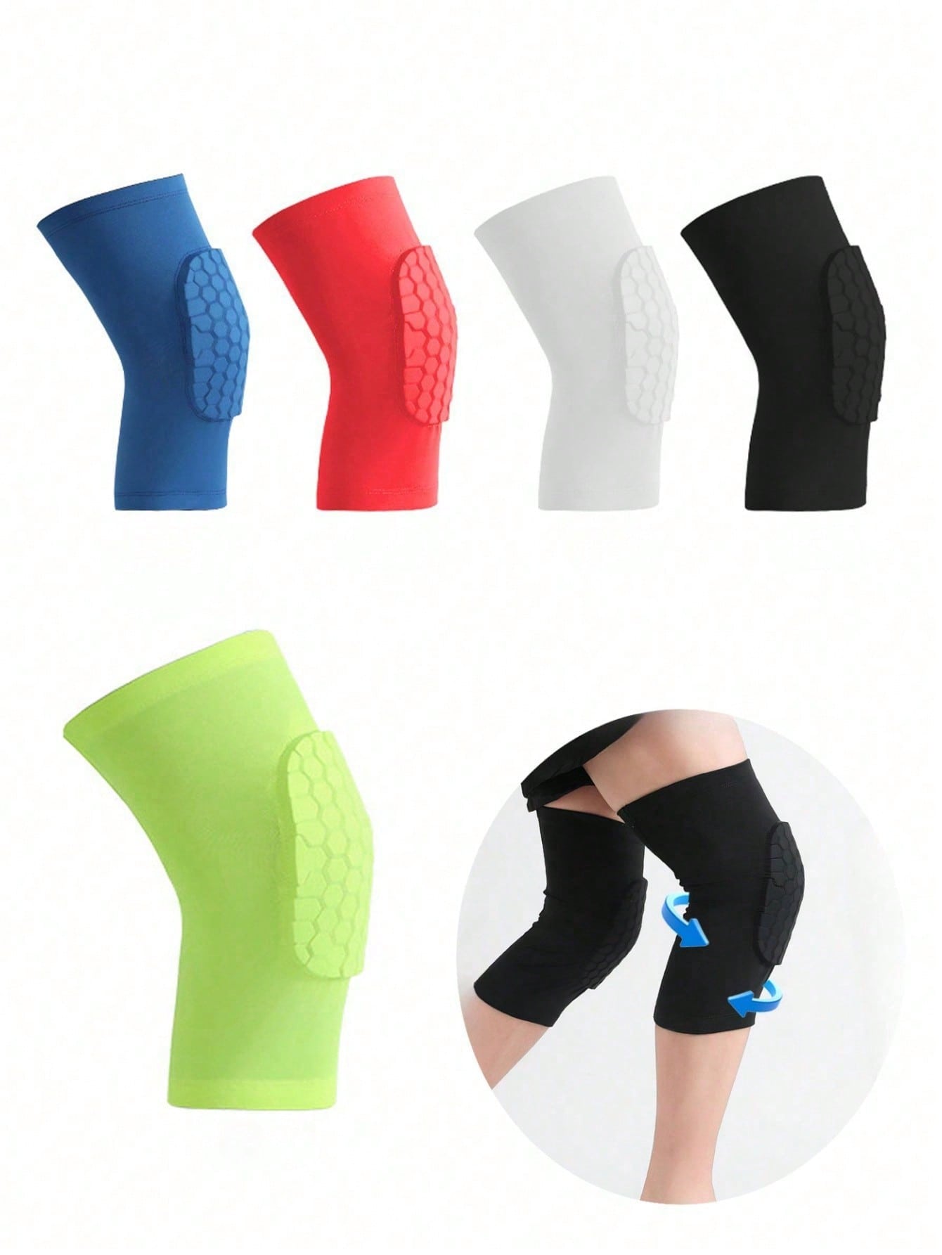 Pilates Yoga Knee Pads - Sportowe krótkie ochraniacze na kolana z