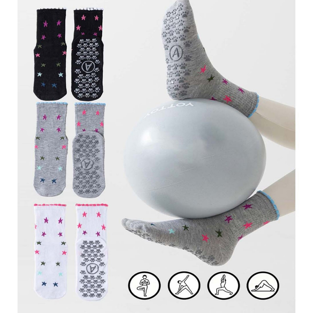 Pilates Yoga Gifts - Modne Kolorowe Skarpetki do Jogi z