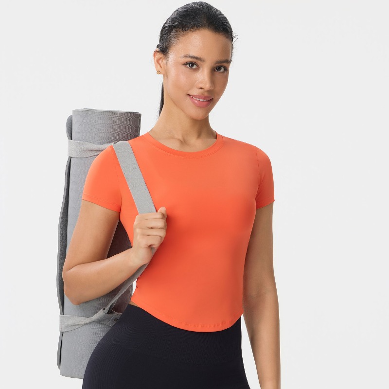 Yoga Strap Cotton - Damskie sportowe topy szybkoschnące do fitnessu,