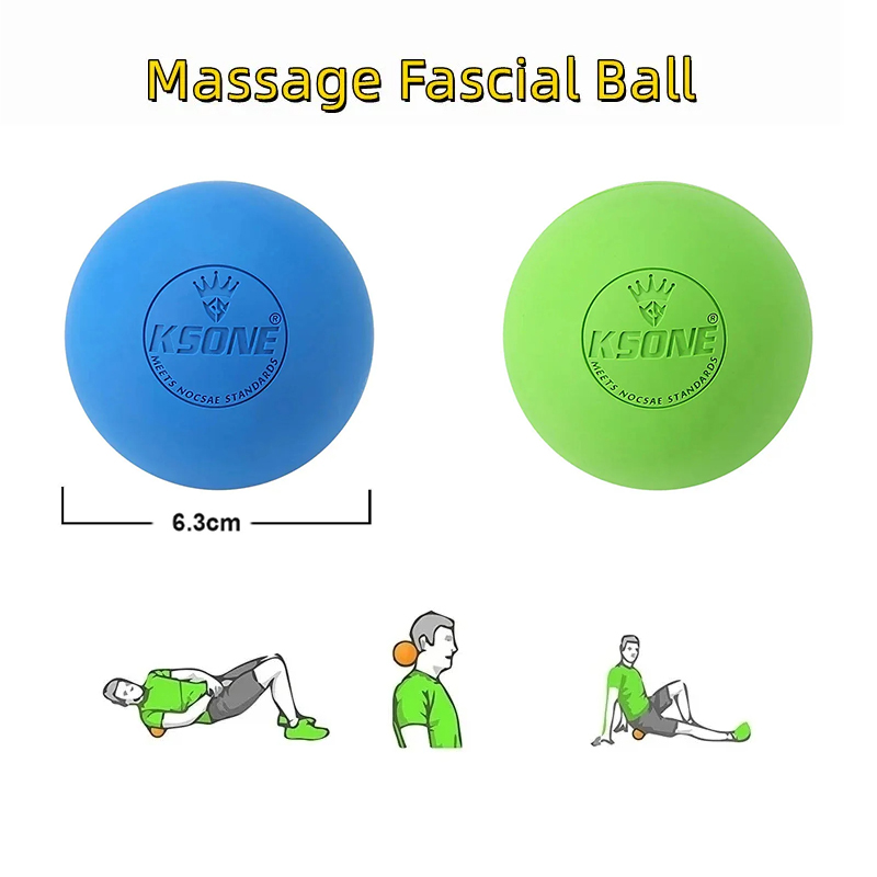 Pilates Yoga Ball - Gumowa piłka do masażu powięzi Joga