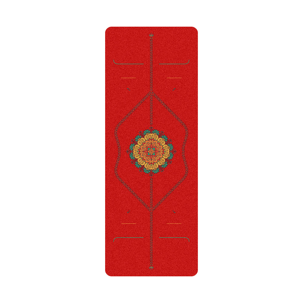 Pilates Yoga Matte - Zen Rhyme Frosted Pu Naturalna gumowa