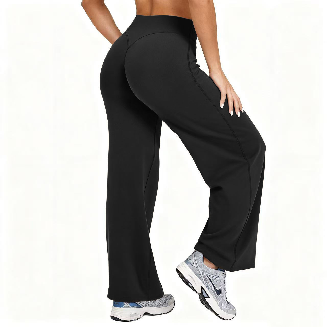 Pilates & Yoga Vida - Damskie spodnie do jogi plus size