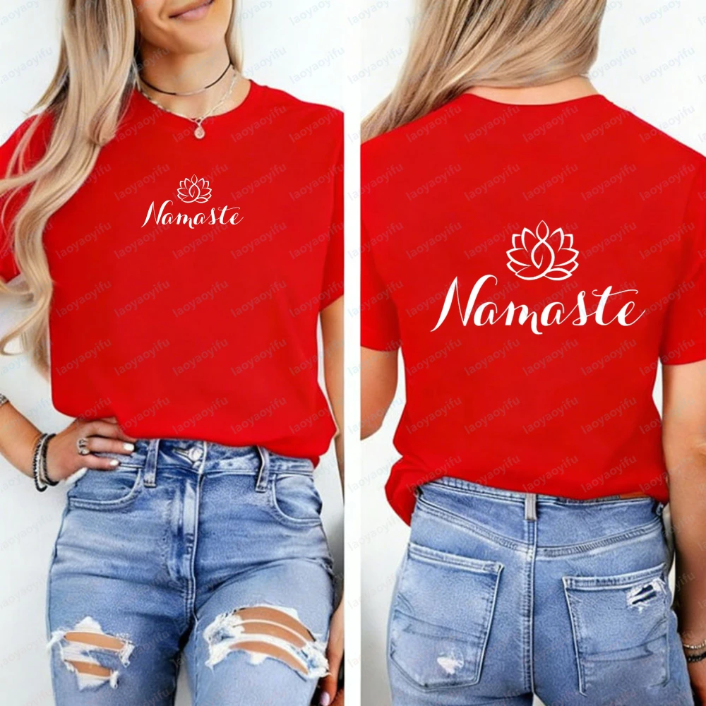 Koszulka Namaste Modny Wzór do – Pilates Yoga Gifts recenzja i cena