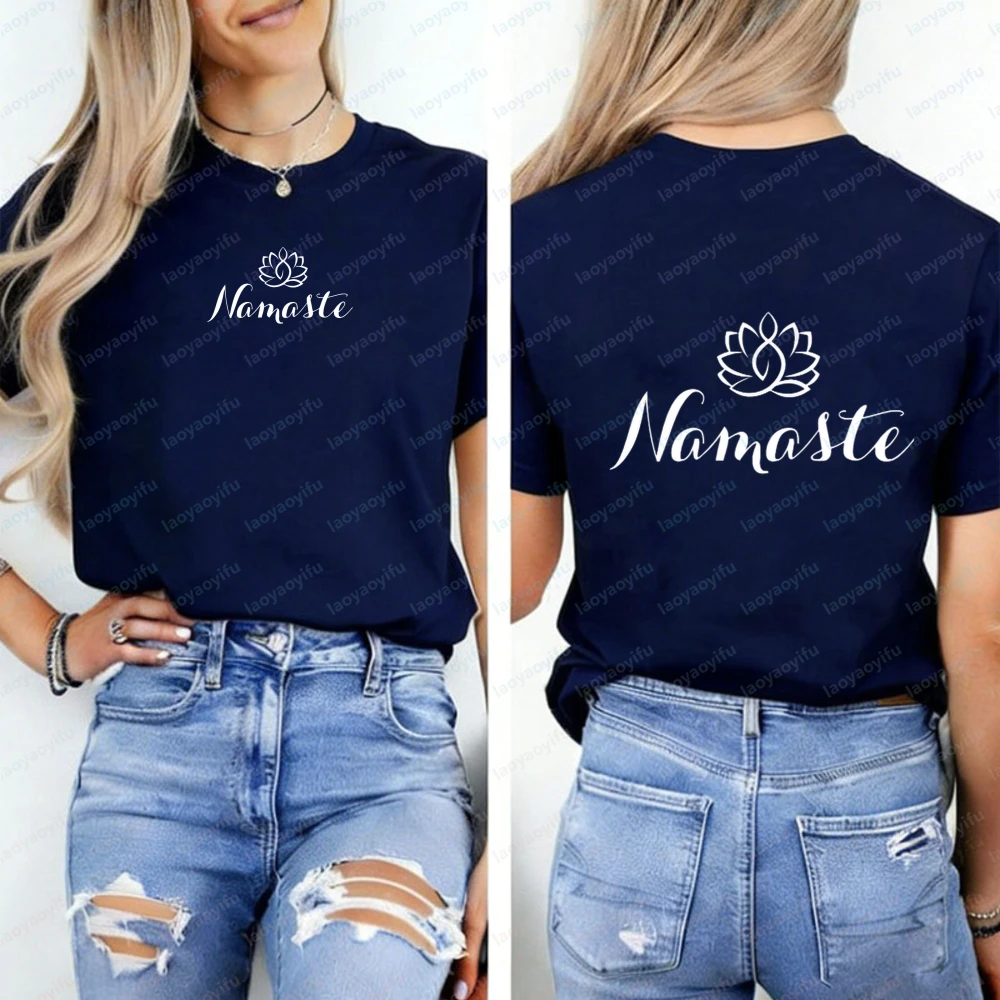 Koszulka Namaste Modny Wzór do – Pilates Yoga Gifts recenzja i cena