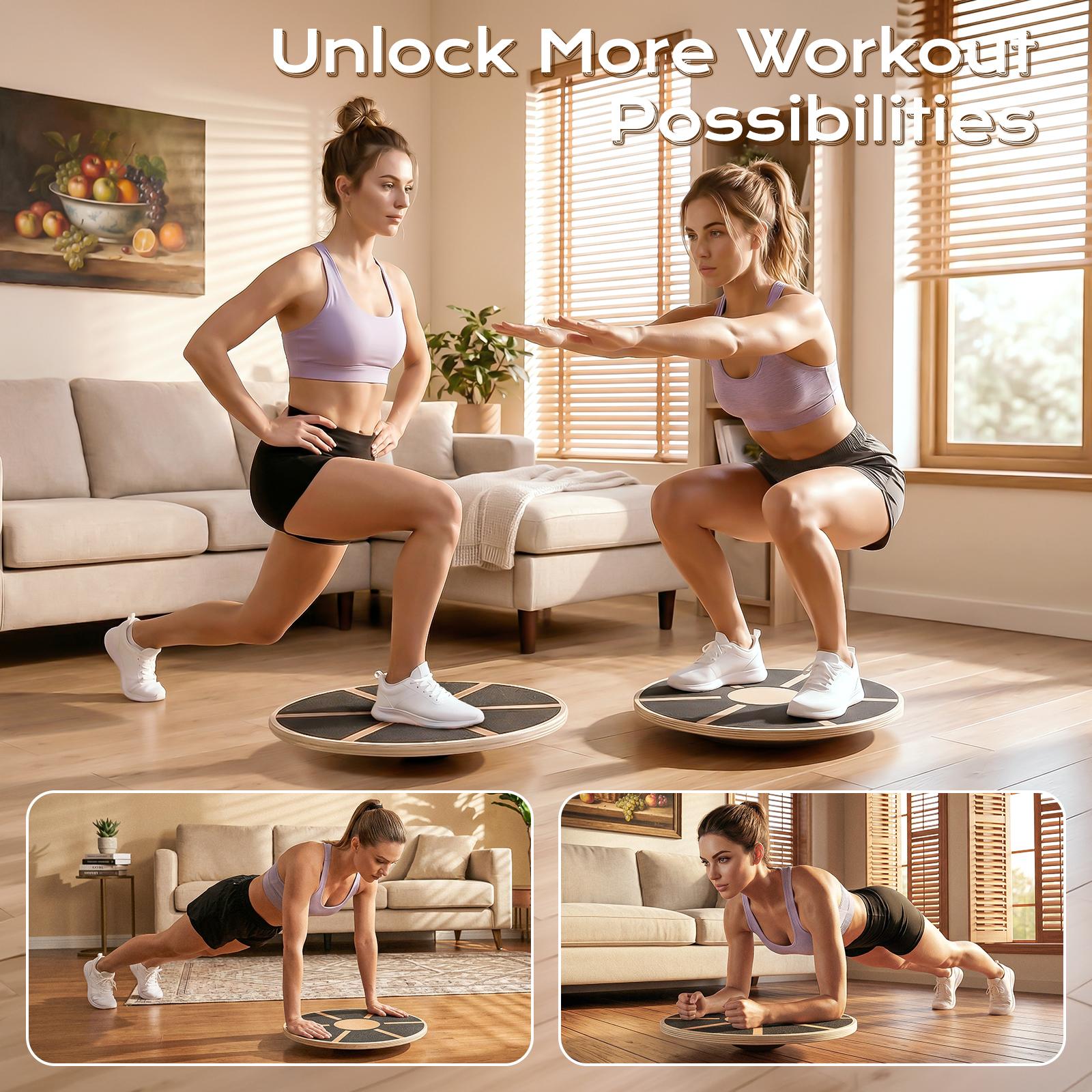 Antypoślizgowa drewniana deska – Pilates Yoga Gifts recenzja i cena